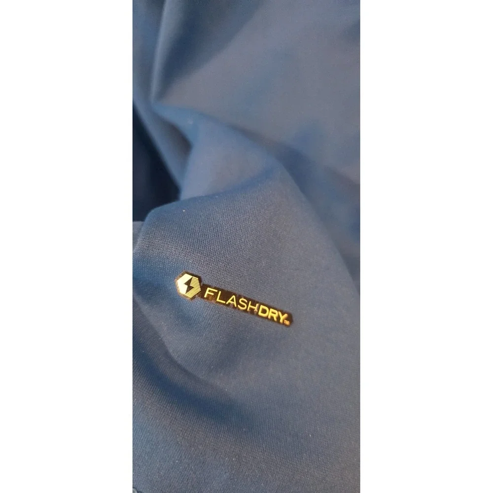 The North Face Full Zip Jacket Mens XL Blue FlashDry Long Sleeve Stretch Outdoor